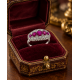 Pre Owned 18ct White Gold Ruby and Diamond Ring ZC201